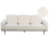 Beliani Sofa 3 Seater SOVIK Boucle Off-White 1