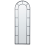 Beliani Wall Mirror CROSSES 60 cm 170 cm Metal Black 1