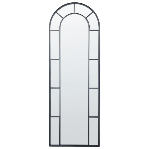 Beliani Wall Mirror CROSSES 60 cm 170 cm Metal Black