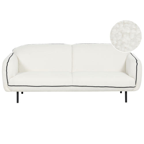 Beliani Sofa 3 Seater TONSBERG Boucle White