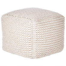 Pouffe DAMAN Cotton Light Beige