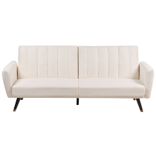 Sofa Bed 3 Seater VIMMERBY Fabric Light Beige