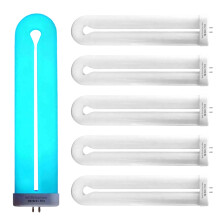 Bug Zapper Replacement Light Bulb for 15 Watt Insect Attracting Lamp,7.5-Inch FUL 15W-BL U-Shaped Bulb for 15wht 6 Pack