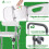 VOUNOT Adjustable Shower Stool w/Backrest & Armrests, Max Load 136 kg, White 6