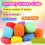 24PCS Slow Rising Stress Cube, Dough Stress Balls 3