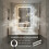 Living And Home Wall-Mounted Bathroom Adjustable LED Vanity Mirror with Demister 3