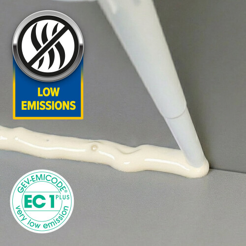 (2 Pack) Dryzone Anti-Mould Silicone Sealant Ivory 310ml 1
