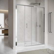 (1100x1850mm) ELEGANT Sliding Shower Door with 6mm Safety Tempered Glass