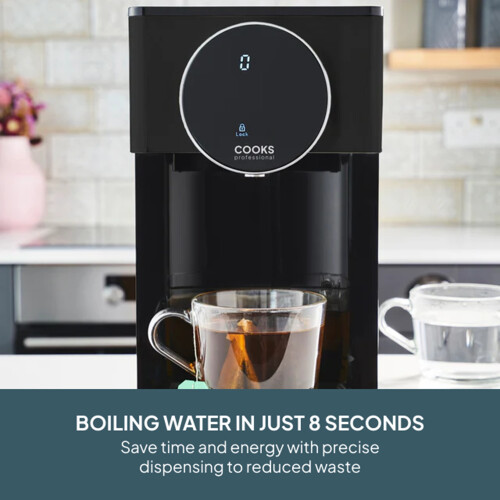 Cooks Professional Cooks Professional 4L Digital Hot Water Dispenser | Black / Silver 1