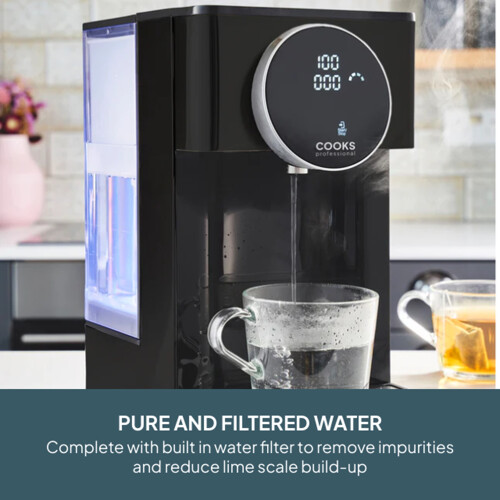 Cooks Professional Cooks Professional 4L Digital Hot Water Dispenser | Black / Silver 2