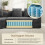 Modular Sectional Large L-Shaped Chenille Corner Sofa Grey 2