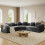 Modular Sectional Large L-Shaped Chenille Corner Sofa Grey 8