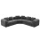 Modular Sectional Large L-Shaped Chenille Corner Sofa Grey 9