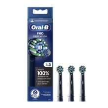 Oral-B Pro Cross Action schwarze Zahnbürstenaufsätze - 3 Stück
