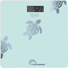 Personenwaage Little Balance Schildkröten Aqua USB-R BLAU