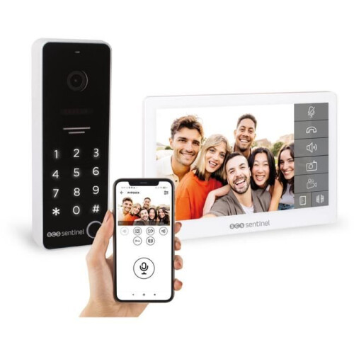 Connected video intercom with code keyboard - SCS SENTINEL - CodeVisio Wi-Fi - 6 Melodien