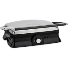 HKOENIG Elektrogrill - GR20 - Kochfläche 29,7x23cm - Einstellbare Temperatur - 2000W - Edelstahl