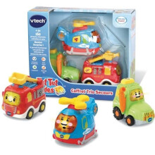 Rettungs-Trio-Koffer - VTECH - Tut Tut Bolides - Feuerwehrwagen, Traktor und Hubschrauber - 1 bis 5 Jahre
