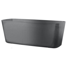 Jardinière - URSPRUNG - Kunststoff - Grau - 49,5x19cm - DEROMA