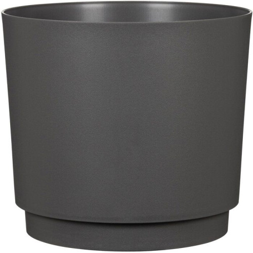Blumentopf - Kunststoff - Schwarz - Rund - Ø29cm - DEROMA