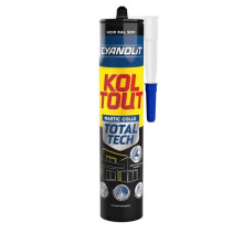 Befestigungs- und Dichtungsmasse - CYANOLIT - Total tech - Schwarz - Kartusche 290 ml - Vielseitig - Hohe Festigkeit und flexibel