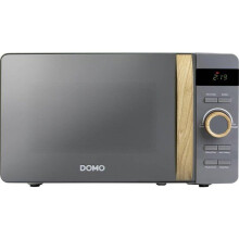 Mikrowelle - DOMO - DO3420 - Grau mit Holzfinish - L45,1 x B34,7 x H25,8 cm - 20 L - 5 Leistungsstufen - 700W