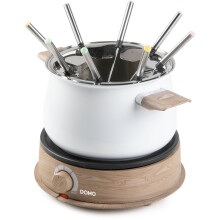 Fonduegerät - DOMO - DO736F - 1500 W - 2 L - 8 Personen - Weiß/Holz