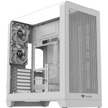 PC-Gehäuse ohne Netzteil - THERMALTAKE - View 390 Air Snow - Mid Tower - ATX-Format - 2x120mm inklusive - Weiß