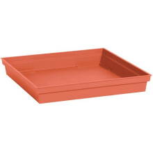 Untertasse - TOSKANA - Kunststoff - Orange Erdboden - Quadrat - 40cm - EDA