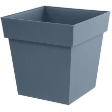 Blumentopf - TOSKANA - Kunststoff - Jeansblau - Quadratisch - 32x32xH32cm - 22L - EDA
