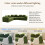 Modular Sectional Large Chenille L-shaped Sofa Green 6