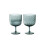 LSA Dapple Wine Glass 325ml Set of 2 Blue 1