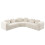 Modular Sectional Large Chenille L-shaped Sofa Beige 10