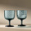 LSA Dapple Wine Glass 325ml Set of 2 Blue 4
