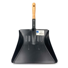 Strong Metal Coal Shovel 9 Inch Fireside Dust Ash Pan Spade with Wooden Handle