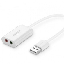 Ugreen USB-A külső hangkártya zenei adapter - fehér