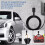 EV Charger Cable Holder with Hook - Type 2 Charging Cable Organizer Wall Mount Bracket Heavy Duty Holder for Home Garage 5