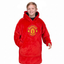Manchester United Kids Oversized Hoodie Blanket Official Red 6-10 Years