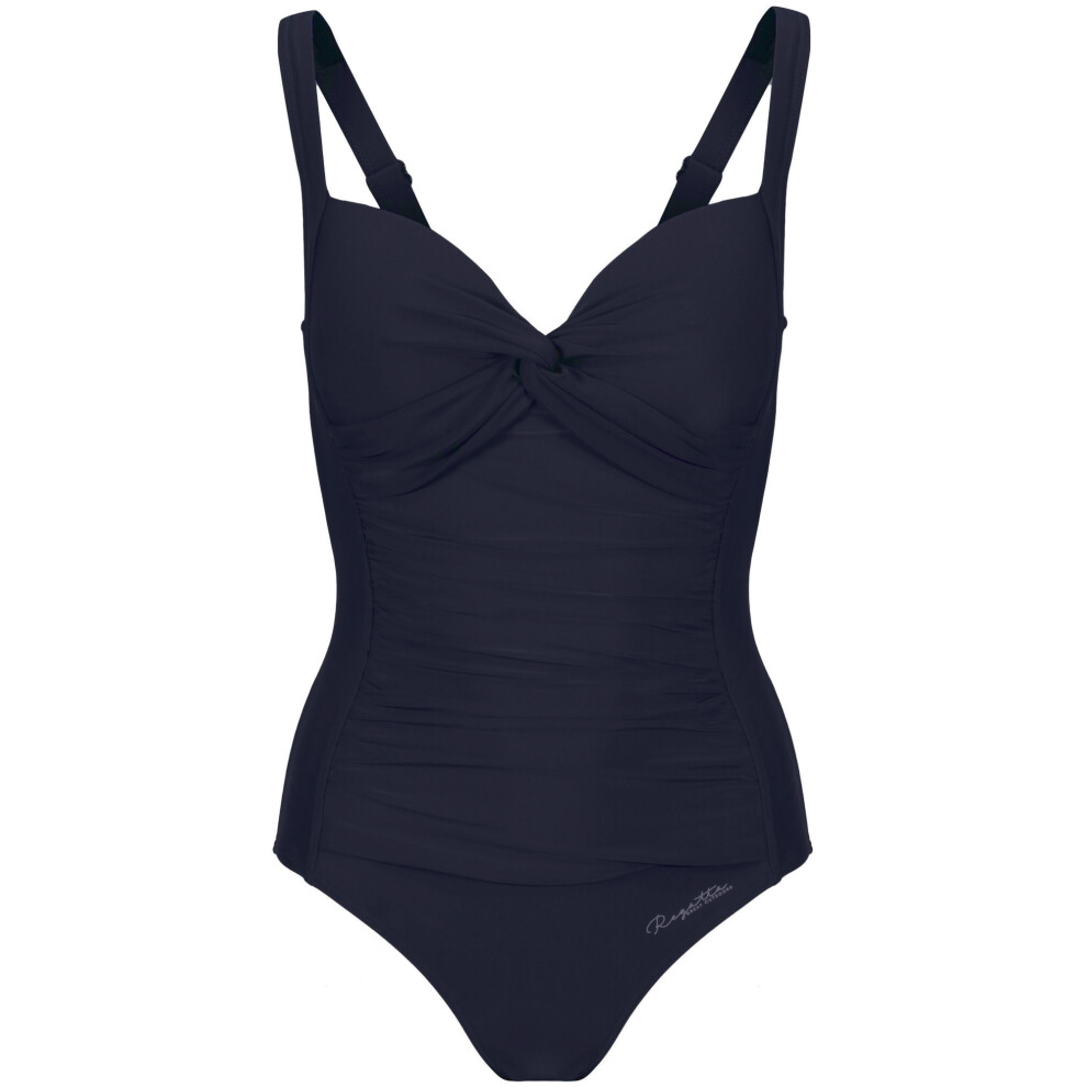 Regatta Women's Sakari Swimming Costume in Navy, Size 8 UK, featuring a flattering tummy control panel and durable polyamide-elastane blend - Image 3
