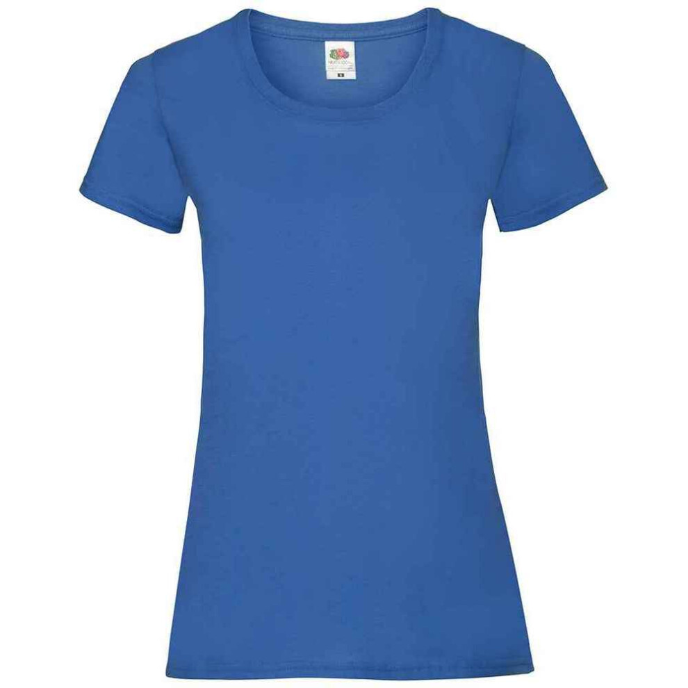 Fruit Of The Loom (14 Uk, Royal Blue) Womens/Ladies Valueweight Heather Lady Fit T-Shirt
