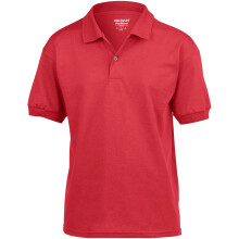 (M, Red) Gildan DryBlend Childrens Unisex Jersey Polo Shirt