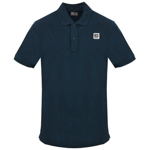 Diesel (M, Navy Blue) Diesel Mens Total Eclipse Small Logo Polo Shirt