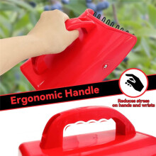 2-Pack Bosbessenplukker met Metalen Kam en Ergonomische Metalen Handgreep, Plastic Schep voor Bosbessen
