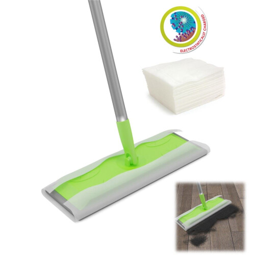 Pack 50 Static Floor Mop Dry Refill Wipes Cloth Dust Laminate Flooring 2