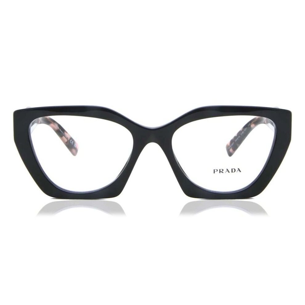 Prada Black Woman Pr 09Yv 21B1o1 Optical Frames Acetate Geometric Normal - Image 2