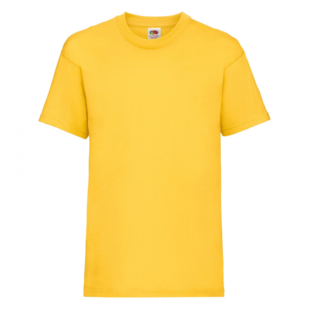 Fruit Of The Loom (9-11, Sunflower) Childrens/Kids Valueweight T-Shirt