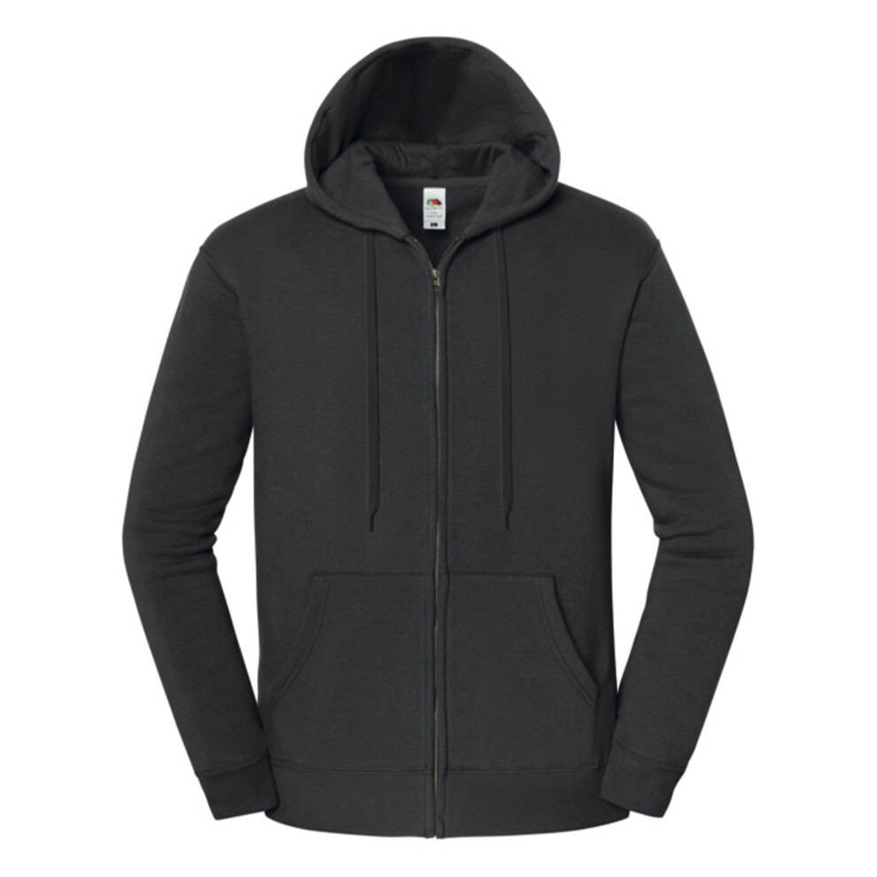 Fruit Of The Loom (Xl, Light Graphite) Mens Iconic Premium Hooded Sweat Jacket
