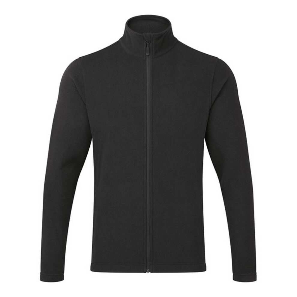 Premier (3Xl, Black) Mens Recyclight Microfleece Full Zip Jacket