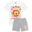 SpongeBob SquarePants (S, White/Grey) SpongeBob SquarePants Mens Short Pyjama Set 1