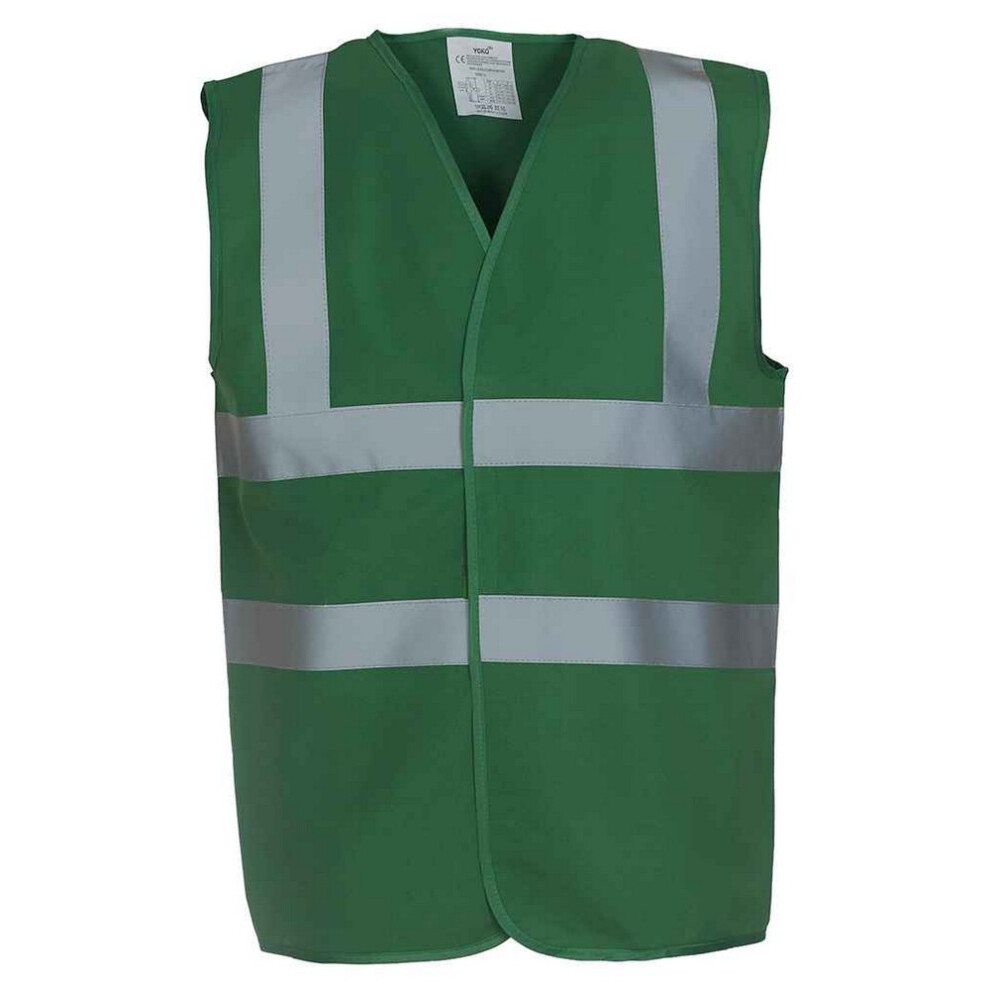 (L, Paramedic Green) Yoko Mens Band & Brace Hi-Vis Vest 5063470518616